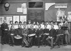 risd graduating class of 1902 black and white historical photo